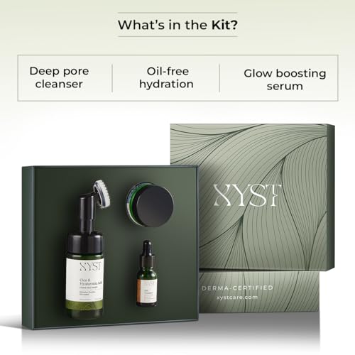 Image of XYST Glow Facial Skincare Kit Pack of 3 | 10% Vitamin C & Hyaluronic Acid | Reduces Tanning & Pigmentation | Brightens & Adds Radiance | All skin type