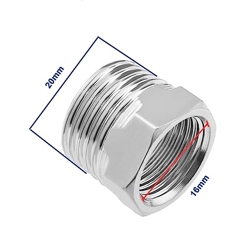 Be In Your Mind 4Pcs 1/2 Male to 3/8 Female Connector Water Pipe Reducer Fittings Thread Reducer Accessories for Pipes Radiators Water Tanks Sanitary Facilities - Image 4