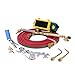 cukoekim Oxy Acetylene Torch Kit, Gas Welding Cutting Tool with Long Pipe Brass Nozzle and Gauge Regulator, Professional Oxygen ＆ Acetylene Welding Cutting Torch Kit for Maintenance, Repair Red