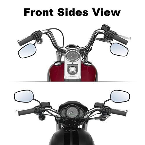 Motobiker M8 Side Mirrors Compatible With Harley Sportster Xl 883 1200 Road King V-Rod Street Glide Electra Glide Dyna Softail 1982-2020 2021 2022 #TOP2
