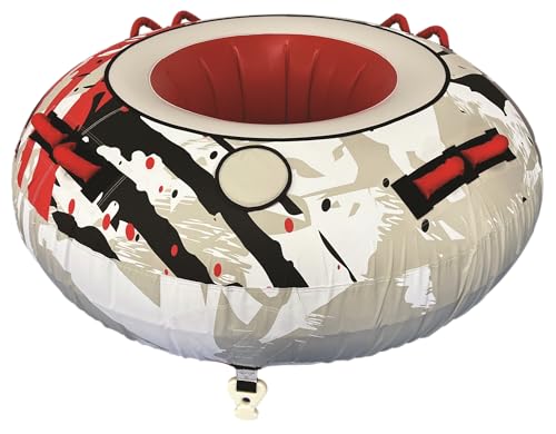 Marpac Towable 4-Rider Open Tube, Gray, Red & Black