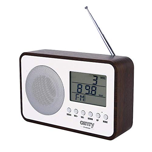 Camry CR-1153 Radio Digital Estilo Retro, FM, AC/DC, Reloj