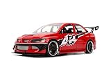 Diecast Model Car Compatible for Fast & Furious 1:24 Scale SEAN's Mitsubishi Lancer Evolution IX Red by Jada 36208
