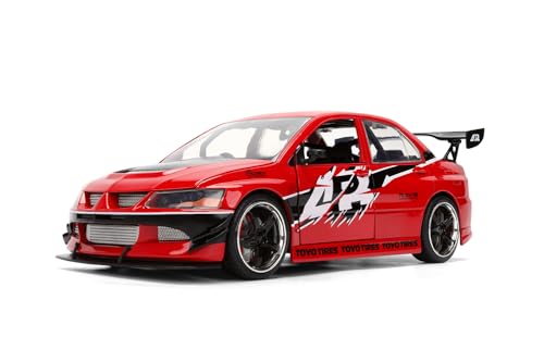 Diecast Model Car Compatible for Fast & Furious 1:24 Scale SEAN's Mitsubishi Lancer Evolution IX Red by Jada 36208