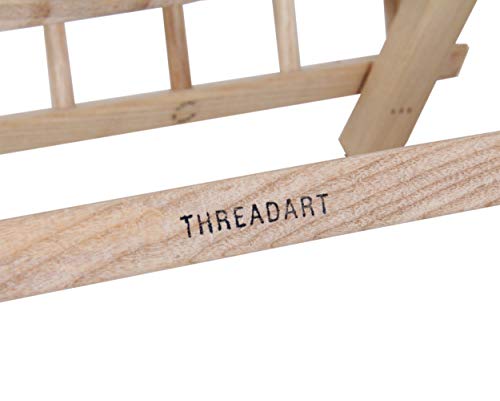 Threadart 60 Spool Cone Wood Thread Rack | Made Of Hardwood, Sturdy, Freestanding Or Wall Mount | For Sewing, Embroidery, Quilting, And Specialty Thread Storage #TOP3