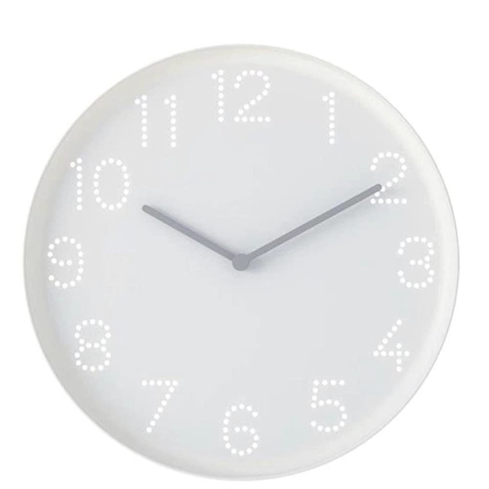 10'' Wall Clock – TROMMA Frameless Clocks with Silent Quartz Movement - Modern Style Wall Clocks Decorative Home Kitchen - Battery Operated (White)