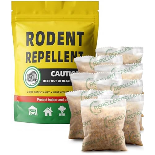 Repellente per Roditori, Repellente per Topi, Repellent per topi per interni, Protezione di 3 mesi, Migliore del Repellentes per Topo a Ultrasuoni, 8 Confezioni