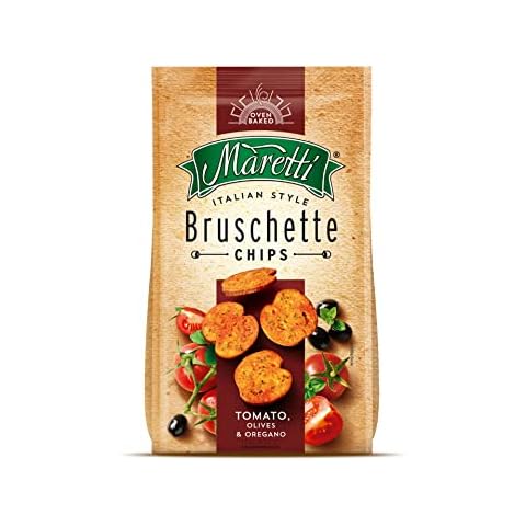 Maretti Bruschette Chips - Tomato, Olives & Oregano, Brotchips Tomate Cover