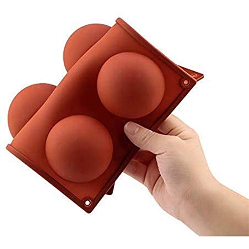 Set di 3 Stampo Silicone Semisfera Silicone 6