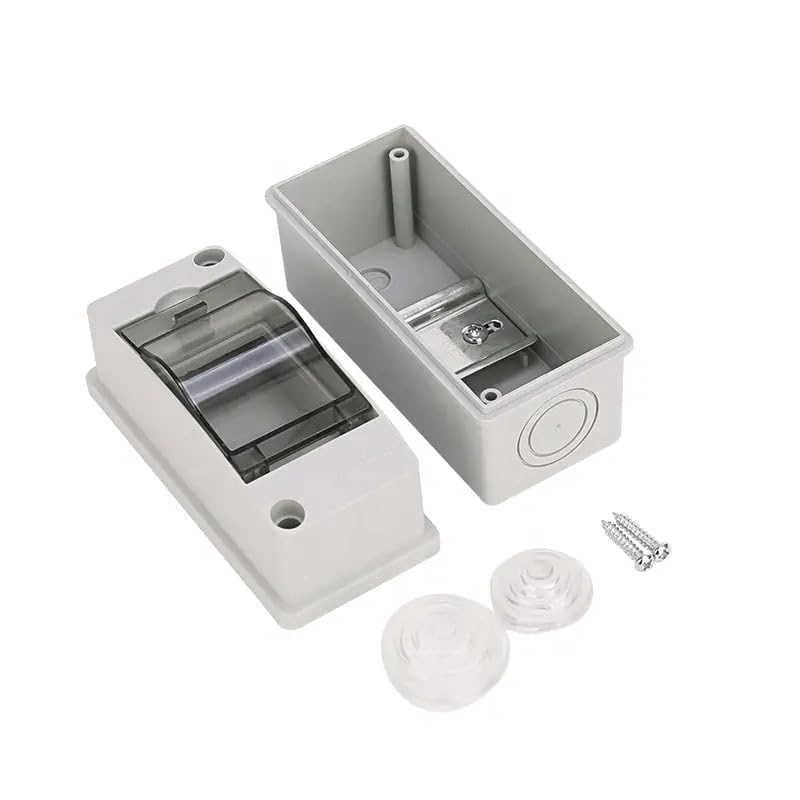 2 Pole Pvc MCB box with Cover Weatherproof IP65 Rated Heavy Quality