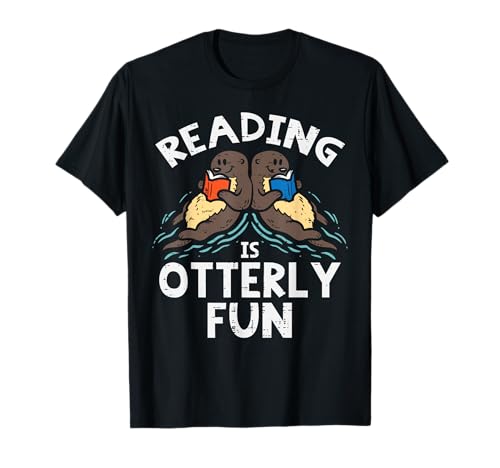 Lectura es Otterly Fun Otter Librarian Librarian Bookworm Camiseta