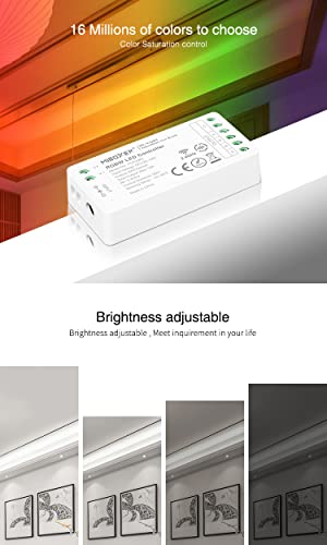 LGIDTECH FUT038S Miboxer RGBW LED Strip Light Controller DC 12V~24V Max Output 12A,Support Old and New Dynamic Mode,Smartphone APP Control via WL-Box1 Gateway(Excluded) - Image 3