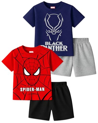 Image of Kuchipoo MARVEL Boys Regular Fit Cotton T-Shirts and Shorts