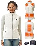 Chaleur sûre et durable : le gilet chauffant est alimenté par un bloc-batterie de 7,4 V 16000 mAh et vous offre des heures de chauffage prolongées. En une seule charge, il offre jusqu'à 10 heures de chaleur continue. Les deux capteurs NTC intégrés régulent la température uniformément et empêchent les éléments chauffants de surchauffer pour garantir votre sécurité. 3 réglages de chaleur disponibles peuvent être définis d’une simple pression sur un bouton et vont de 45 °C à 65 °C (113 °F à 149 °F).