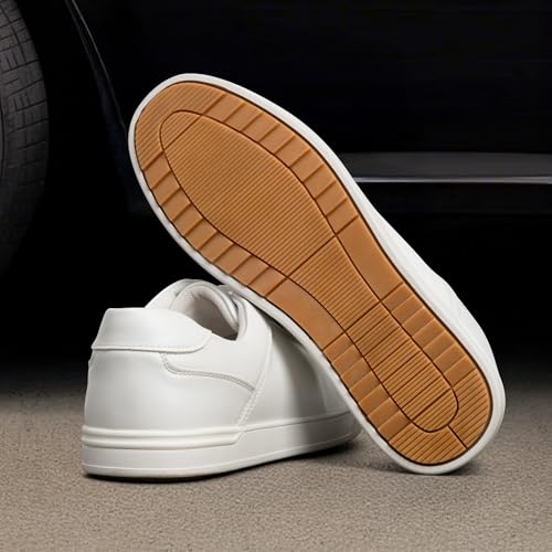 Bruno Marc Men's Casual Dress Sneakers Fashion Oxfords Skate Shoes for Men,Size 11,White,SBFS211M