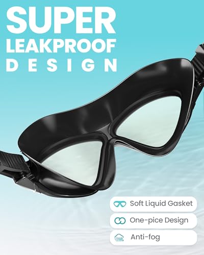 Image of OutdoorMaster Swim Mask - Wide View Swimming Mask & Goggles Anti-fog Waterproof