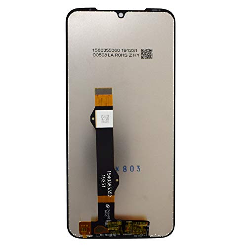 Image of Black XT2019 Display LCD Touch Digitizer Screen with Adhesive Replacement for Motorola Moto G8 Plus XT2019-2