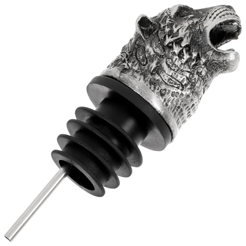 HANABASS Stainless Steel Wine Pourer Wine Aerator Pourer Spout, Tiger Wine Stopper Tiger Head Shape Wine Bottle Pourers Wine Accessories Pour Spouts for Wine Bottles