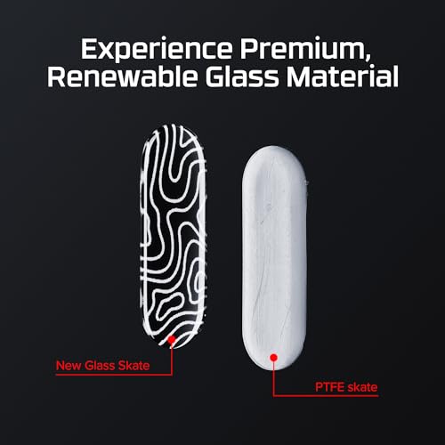 Glass Skates - Premium Skates for Haste Series Mice - Mouse gaming - Immagine 2