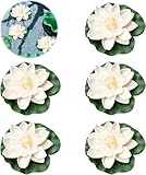 Xevinas Miniteich Komplettset, Frosch Schwimmende Teichdeko Mit 6 Schwimmkugeln Für Miniteich Und Künstliche Seerosen, Gartendeko Harz Fröschen teichdeko miniteich, Für Garten Balkon Teiche