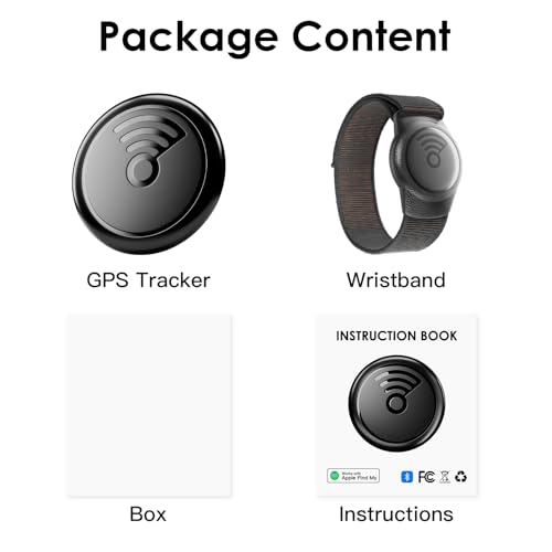 Image of GPS Tracker for Kids, Teen, Autism, Special Needs, Elderly, Dementia, No Monthly Fee GPS Tracker, Works with Find My (iOS only), Anti-Removal Kid Tracker for Elderly, Pets, Backpack, Car, Lost Mode