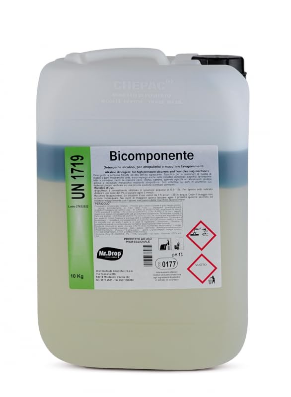 Mr.Drop® BICOMPONENTE DETERGENTE A SCHIUMA FRENATA AD ALTA ATTIVITA' SGRASSANTE - 1 tanica da 10 kg