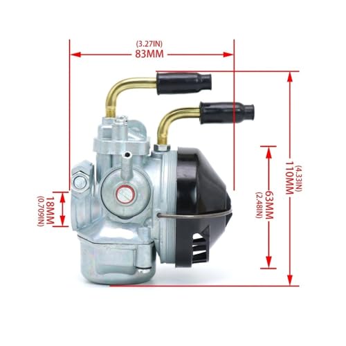 Carburateur S15 MBK 51 finition silver bottom durable