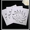 Professional Eyeliner Eyebrow Stencil Eyeshadow Stamp Pads Stencils Patches Stickers Cat Winged Eyeliner Tape for Eye…