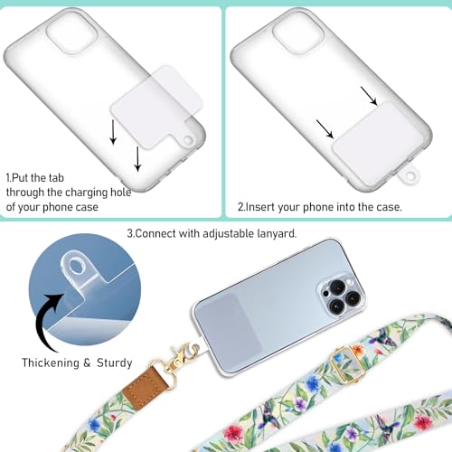 Image of Piefly Cell Phone Lanyard Crossbody Wrist Strap Adjustable for Women Bird | Travel Daily Cruise, Around the Neck, Hands-free, Universal, Fit Keys ID badge, Accessories, Compatible with Most Smartphones