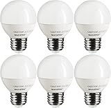 Sunlite G16/LED/5W/E26/DIM/FR/ES/27K/6PK Led Light, 40 Equivalent-6 Pack, Frosted, 6 Bulb