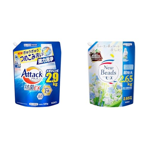 ナオ【2ケース販売　合計8袋】大容量 アタック抗菌EX 詰替用 2500ｇ ナオ【2ケース販売 合計8袋】大容量 アタック抗菌EX 詰替用 2500g