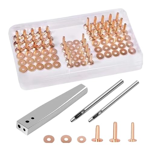 Rivets en métal robuste et outils en acier forgé pour maroquinerie durable