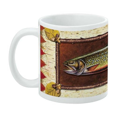 Taza de cerámica para café de 11 oz blanco miniatura 3