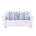 SPYMINNPOO Dollhouse Mini Sofa, 1/12 Dollhouse Miniature Sofa Set Living Room Furniture Accessories(Two-seat Sofa with Cushions)