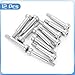 uxcell 12Pcs 304 Stainless Steel Shoulder Bolt 8mm Shoulder Dia 30mm Shoulder Length M6 Thread Hex Socket Shoulder Bolts for Textile Hydraulic Injection Molding Machinery Industries