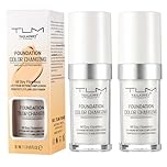 2PCS TLM Colour Changing Foundation - Flawless Coverage, Lightweight Formula, Adapts to Skin Tone, Hides Wrinkles & Lines, Hydrating & Long-Lasting, BB Cream Makeup Base Concealer Cover