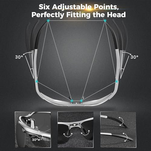 DADA-PRO Polarized Sunglasses Men Sport Driving Sun Glasses Ultralight Al-Mg Mirrored Shades UV400 Protection3