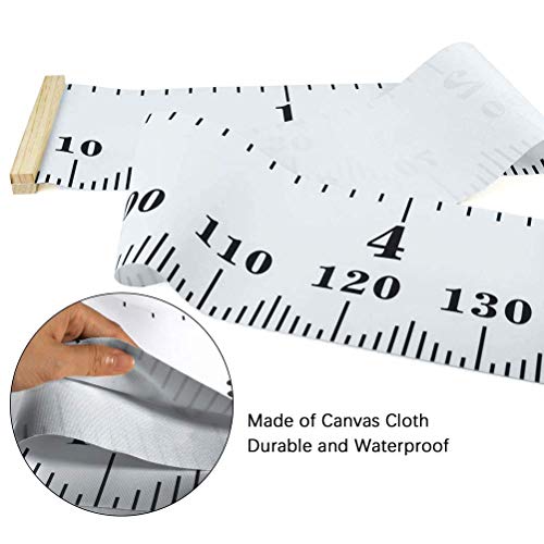 WAIZHIUA Kids Height Growth Chart, 79"x7.9" Removable Canvas Wall Ruler, Height Measurement Tool for Baby Toddler, Child - Image 2