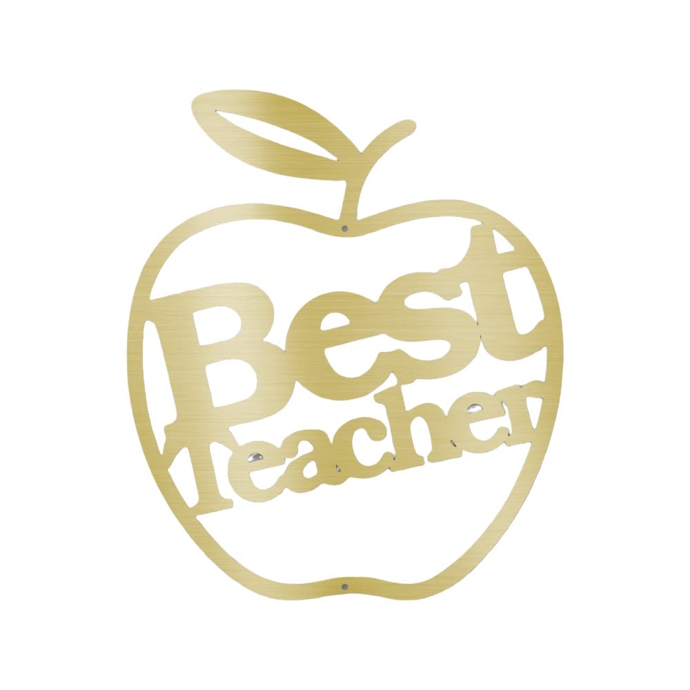 Customizable Best Teacher - Steel Sign - Personalized Metal Sign