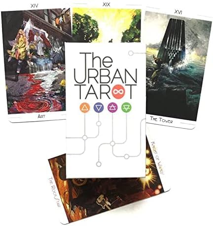 Image of AYME Tarot Card Game With 78 Pieces The Urben Oracle Tarot Cards Decks Traditional Standard Tarot Deck Fortune Telling Game Divination Tools For Beginners (Style 31)