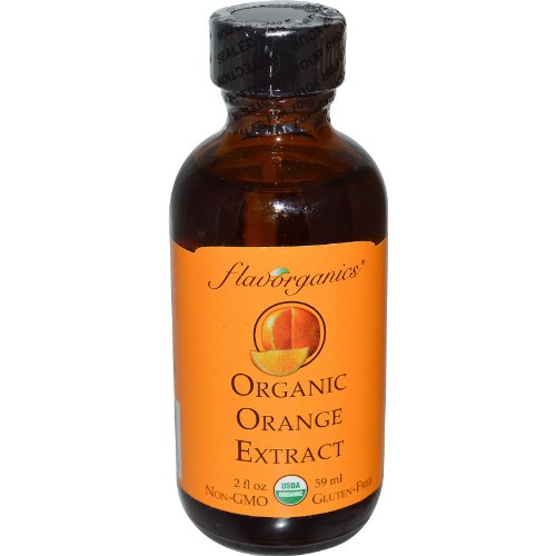Flavorganics Organic Orange Extract, 2 Ounce Bottle
