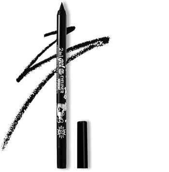 Colored Gel Glitter Eyeliner, Pearl Eye Shadow Pencil Metallic Glitter Eye Liner Pencil for Women,Eyeliner Waterproof Lip Liner Eye Shadows Eyebrow Pencils Pen Eye Makeup 01# Black