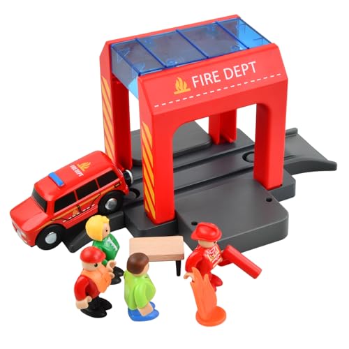 Dokeno Parque de Bomberos de Juguete, Camión de Bomberos, Estación de Bomberos, Juguete de Rescate de Incendios, Regalo Infantil de Cumpleaños, Juego de rol, Juguete para Niños y Niñas de 3 Años
