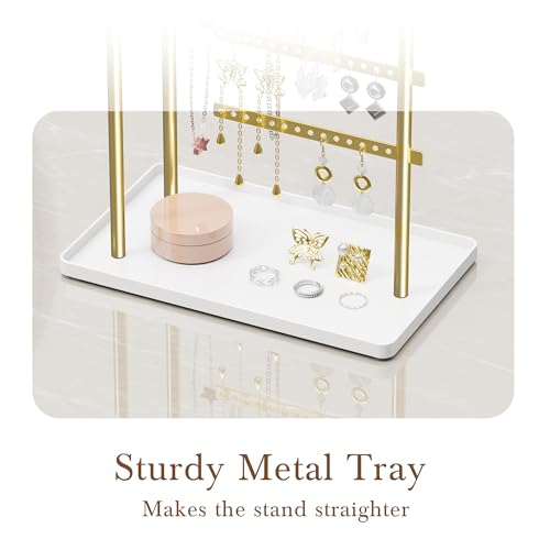 image for susswiff Jewelry Holder Organizer Stand - Adjustable Tall 17.5