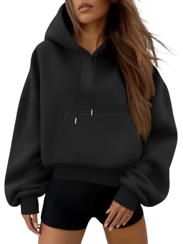 Trendy Queen Womens Cute Cropped Hoodies Y2k Long...