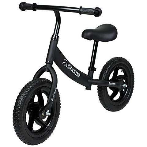 12" Balance Bike Carbon Steel Frame No Pedal Training Bicycle for Kids 2-6 Years Old Cover