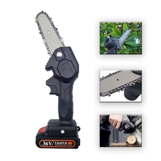 Mini Motoserra Eletrica Portatil A Bateria 36V de Potencia 600w De mão