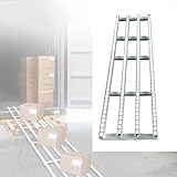 Heavy Duty Industrial Roller Conveyor System - Stainless Steel Conveyor Table for Warehouse & Loading Dock - Durable 118