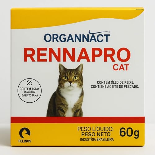 Suplemento Organnact Rennapro Cat 60G Suporte Nutricional Vitamínico