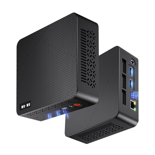 Image of wo-we P6 Mini PC AMD Ryzen 5 3550H(4C /8T,up to 3.7GHz) 16GB DDR4 RAM 512GB NVMe SSD Gaming PC, Radeon Vega 8 Graphics Mini Desktop Computer,Triple 4K 60Hz Displays,USB-C /USB 3.3 /2.0 /HDMI,WiFi5 BT5.0